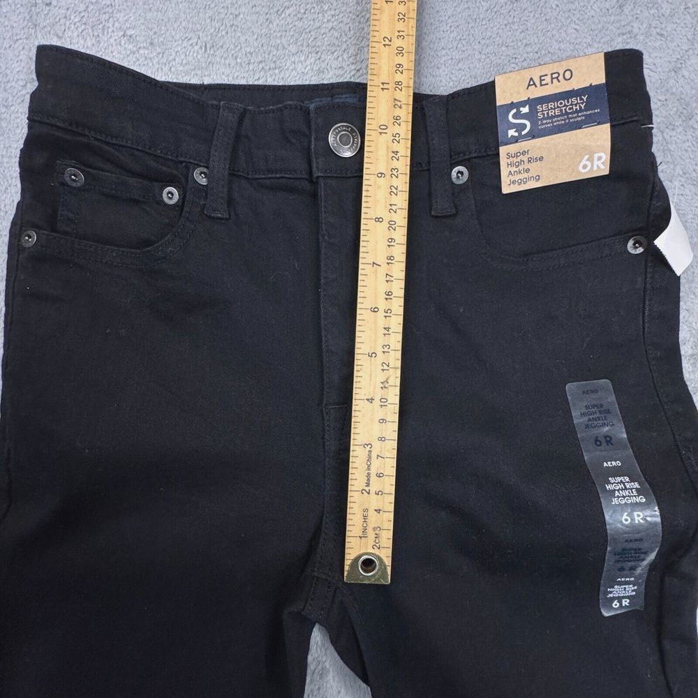 Aeropostale NWT Women's Black Jegging Size 6R (28x27) Super High Rise - Picture 8 of 12